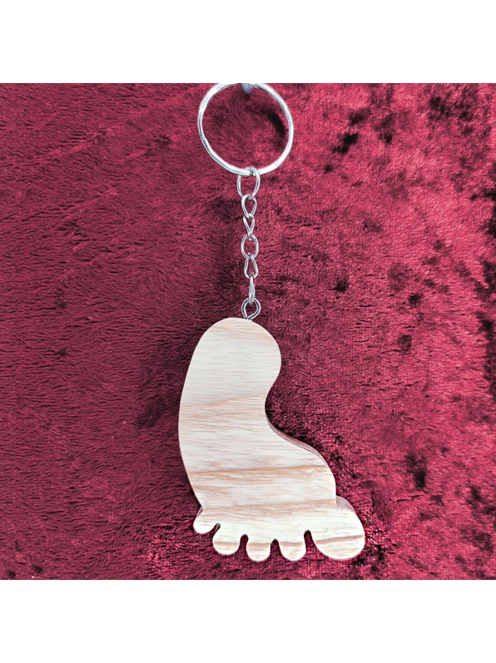 Porte Clés bois d'un pied en éventail