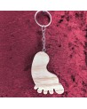 Porte Clés bois d'un pied en éventail