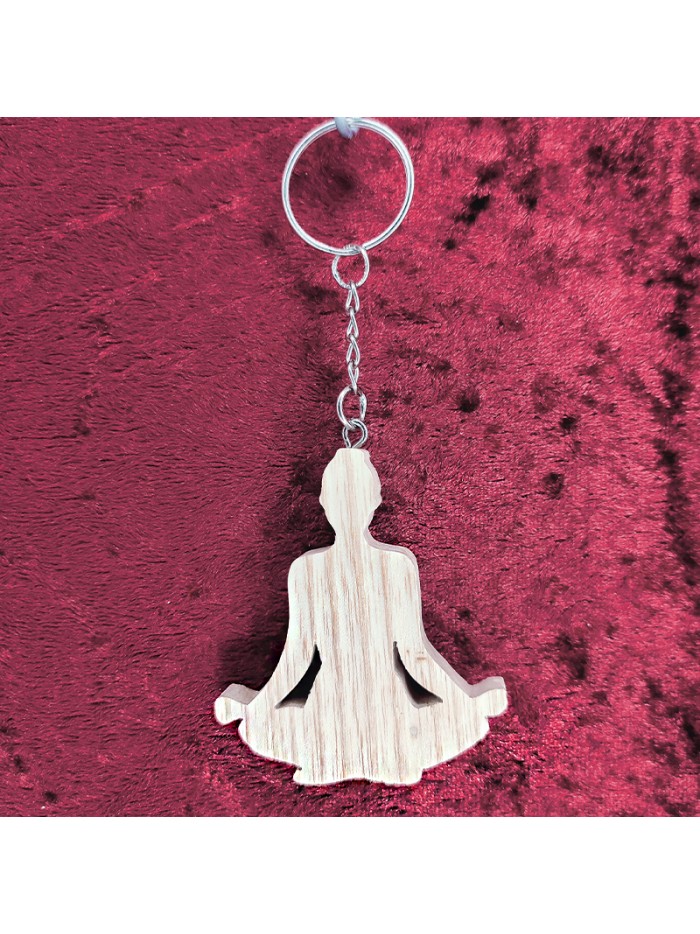 Porte Clés bois zen, relaxation et détente