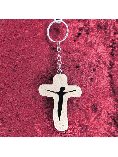 Porte Clés bois d'une croix...
