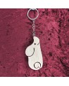 Porte Clés bois D'une mignonne souris