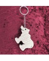 Porte Clés bois d'un ours