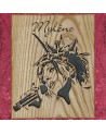 Tableau bois de Mylène Farmer