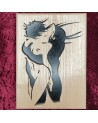 Tableau bois d'un Ange & démon