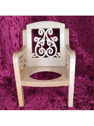 porte plante en bois d'une chaise