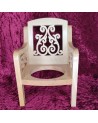 porte plante en bois d'une chaise