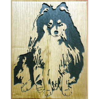 Tableau d'une commande client d'animaux sur du bois noble