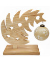 Sapin De Noël en bois Avec Sa Boule