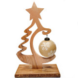 Sapin De Noël en bois Avec Sa Boule