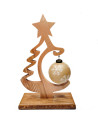 Sapin De Noël en bois Avec Sa Boule