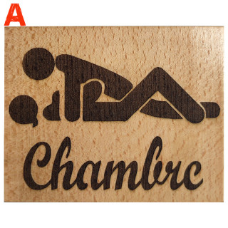 je vous propose une plaque de porte humoristique "chambre des parents"