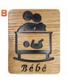 je vous propose une plaque de porte pour la chambre de bébé