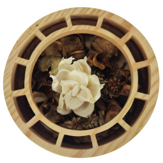 Superbe boîte de pot pourrie feuille d'érable en frêne et chêne