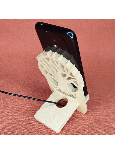 Station D'accueil en bois Pour Smartphone arbre de vie