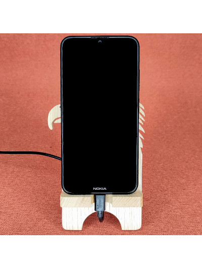 Station D'accueil en bois Pour Smartphone Avec Un aigle