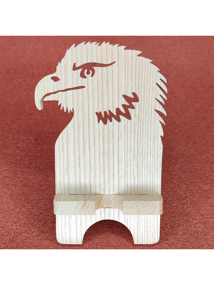 Station D'accueil en bois Pour Smartphone Avec Un aigle