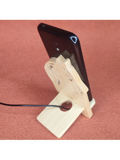 Station D'accueil en bois Pour Smartphone avec un cheval