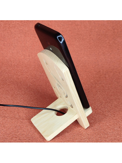 Station D'accueil en bois Pour Smartphone Avec Une petite Clé De Sol
