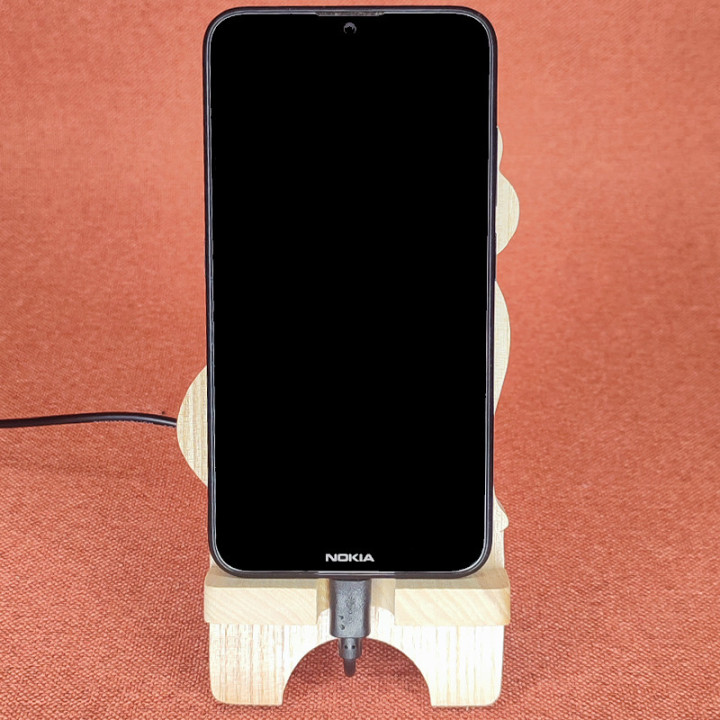 Station D'accueil Pour Smartphone avec un magnifique chat découpée