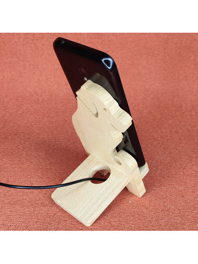 Station D'accueil en bois Pour Smartphone avec chien