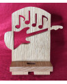 Station D'accueil en bois Pour Smartphone avec une guitare