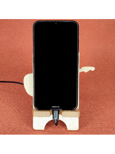 Station D'accueil en bois Pour Smartphone avec une guitare