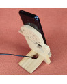 Station D'accueil en bois Pour Smartphone avec une guitare