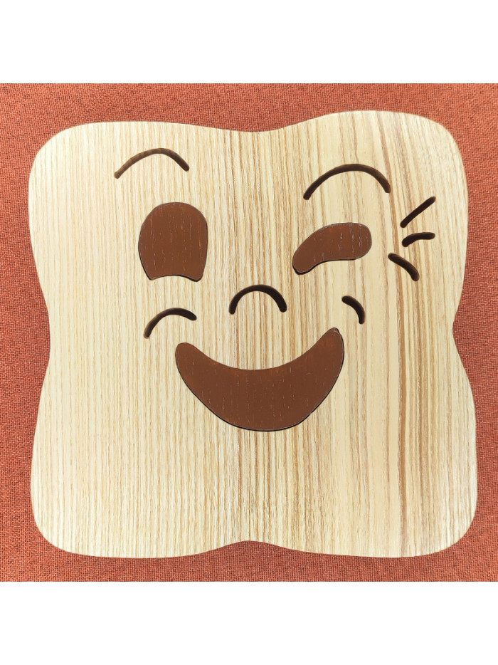 Dessous De Plat en bois d'un biscuit célèbre