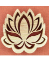 Dessous De Plat en bois D'une fleur de lotus