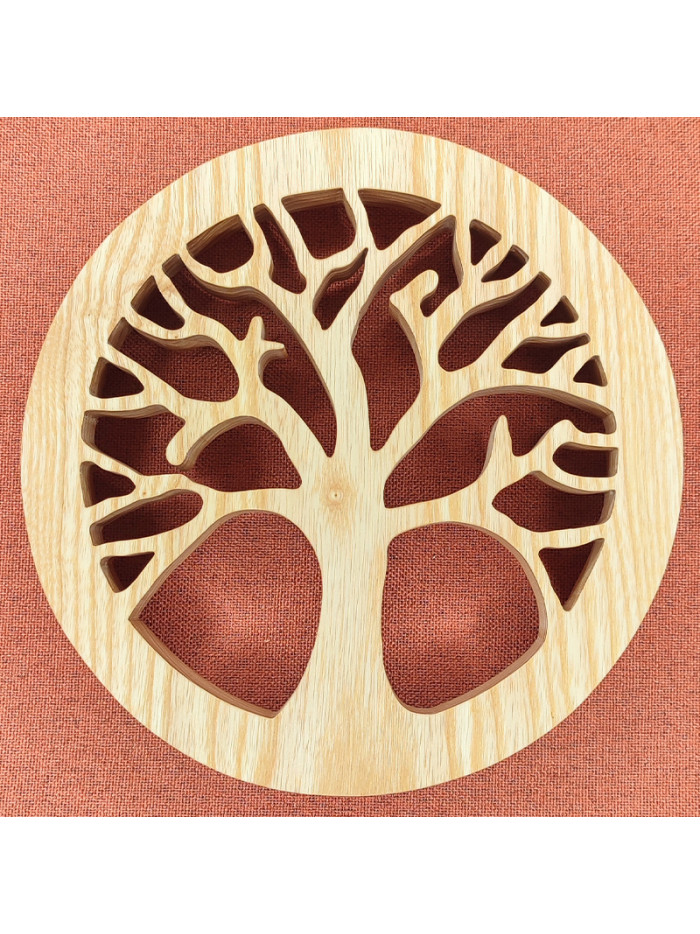 Dessous De Plat arbre de vie en bois massif