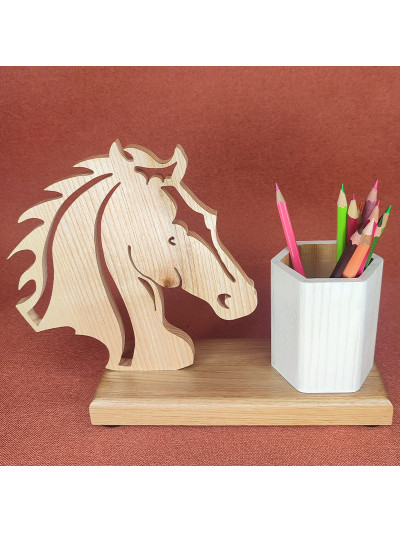 Pot à crayons en bois d'un...