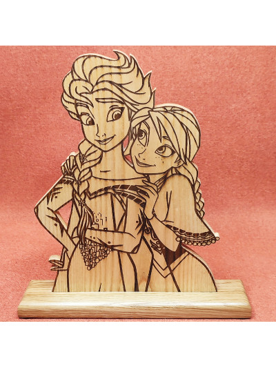 Silhouette de d'Elsa & Anna...