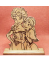Silhouette de d'Elsa & Anna de la reine des neiges