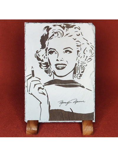 Gravure sur ardoise de...