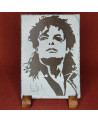Gravure sur ardoise de Mickael Jackson
