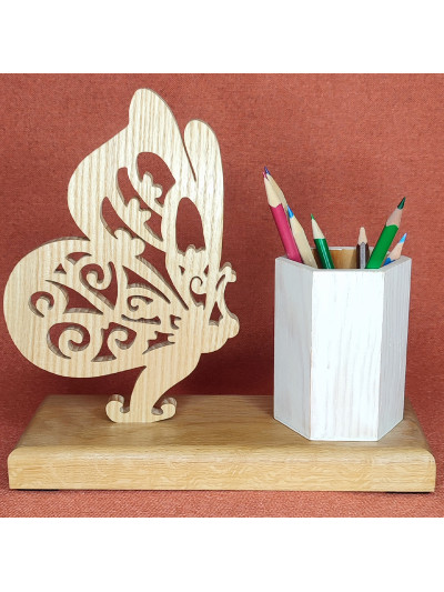 Pot à Crayons en bois d'un...