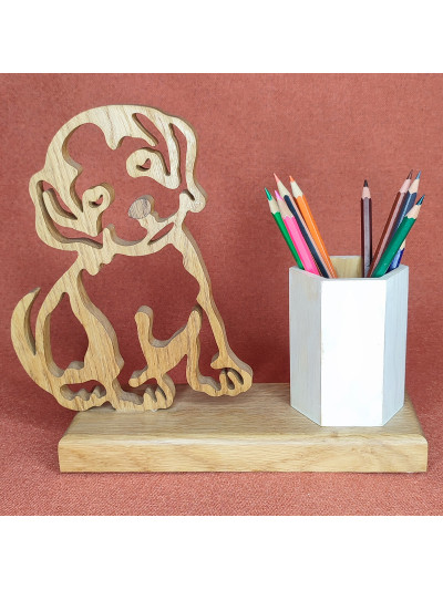 Pot à Crayons en bois d'un...