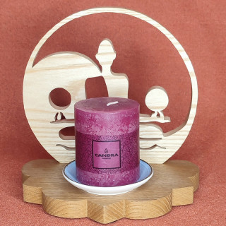 Jolis bougeoirs zen,yin-yang avec ça bougie en bois noble