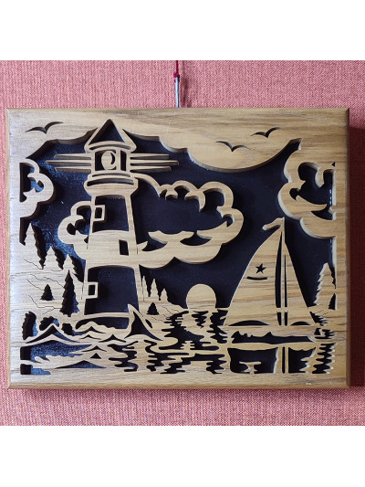 tableau d'un phare et d'un...