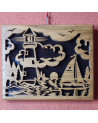 tableau d'un phare et d'un voilier