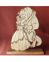 décorations 3D d'une magnifique Silhouette de la belle et la bête