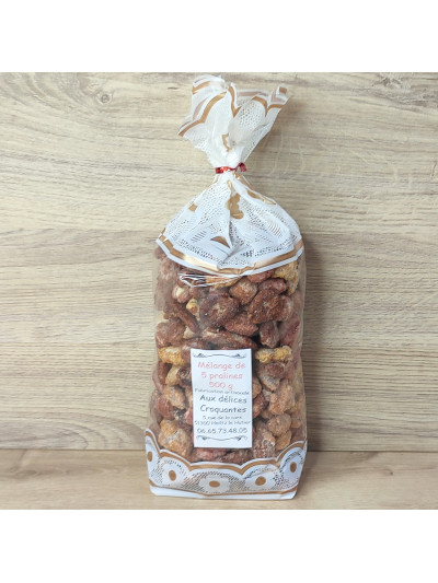Mélange de 5 pralines 500 g
