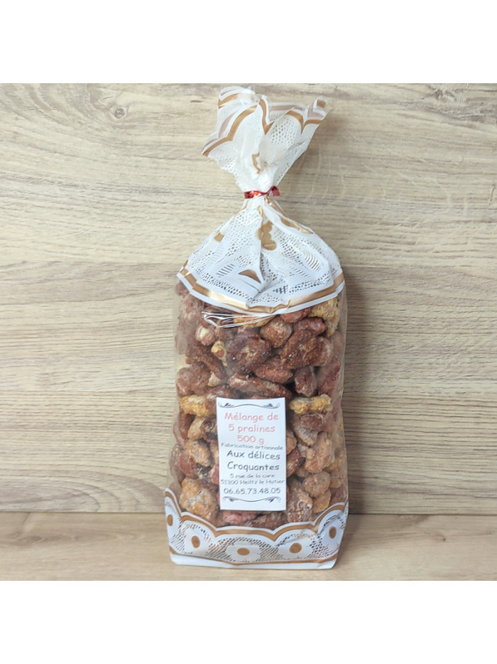 Mélange de 5 pralines 500 g