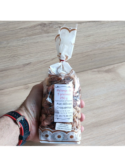 Mélange de 5 pralines 250 g