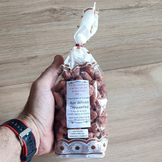 pralines cacahuète à la fleur de sel de Guérande de 250 g à déguster