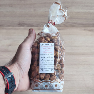 pralines, chouchou, cacahuète au curry de 250 g à déguster en famille