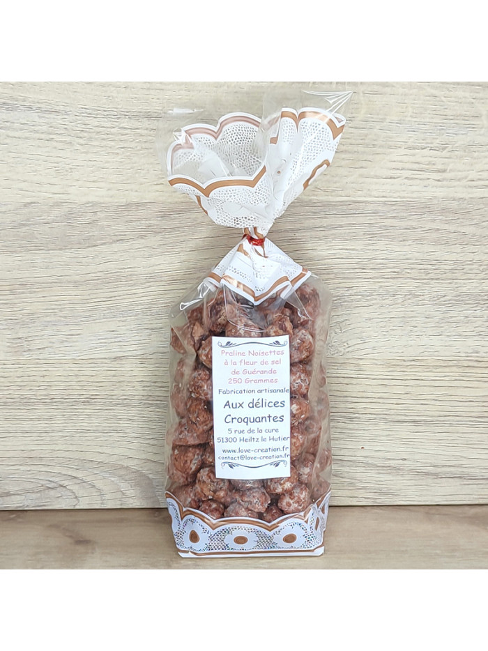 Praline Noisette 250 G à la fleur de sel de Guérande