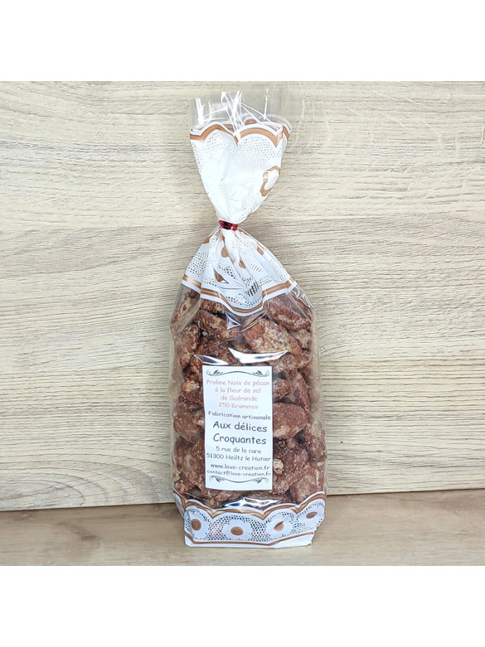 Praline Noix de pécan 250 G à la fleur de sel de Guérande
