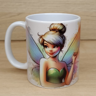 Mug buste Fée clochette en pastel