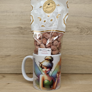 Mug buste Fée clochette en pastel